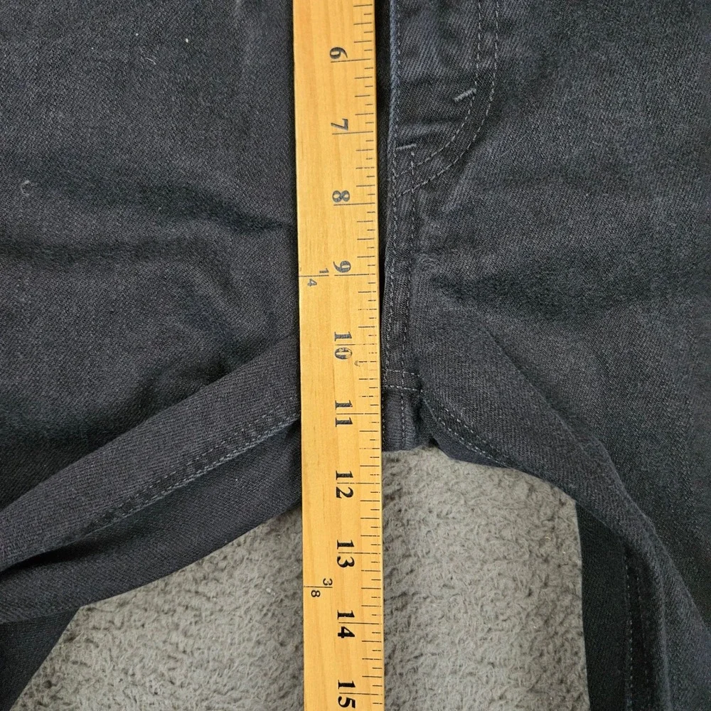 Levis Slim Fit‎ Jeans Mens 34x32 Black Stretch Denim Dark Wash